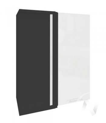 Угловой шкаф Валерия-М ШВУ 699 (Белый металлик/Венге/верхний/высокий) в Нерюнгри - neryungri.mebel54.com | фото