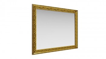 Зеркало навесное "Айрум"/(дуб кальяри / профиль: золото с орнаментом) в Нерюнгри - neryungri.mebel54.com | фото